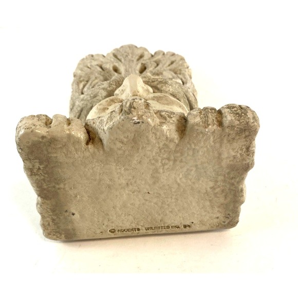 Vtg Green Man Forest Wizard Sculpture Wall Art Accents Unltd Renaissance Boho - Picture 7 of 10